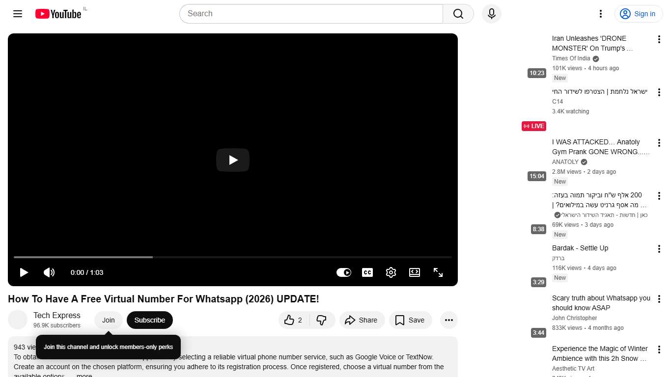 How To Have A Free Virtual Number For Whatsapp (2026) UPDATE! - YouTube